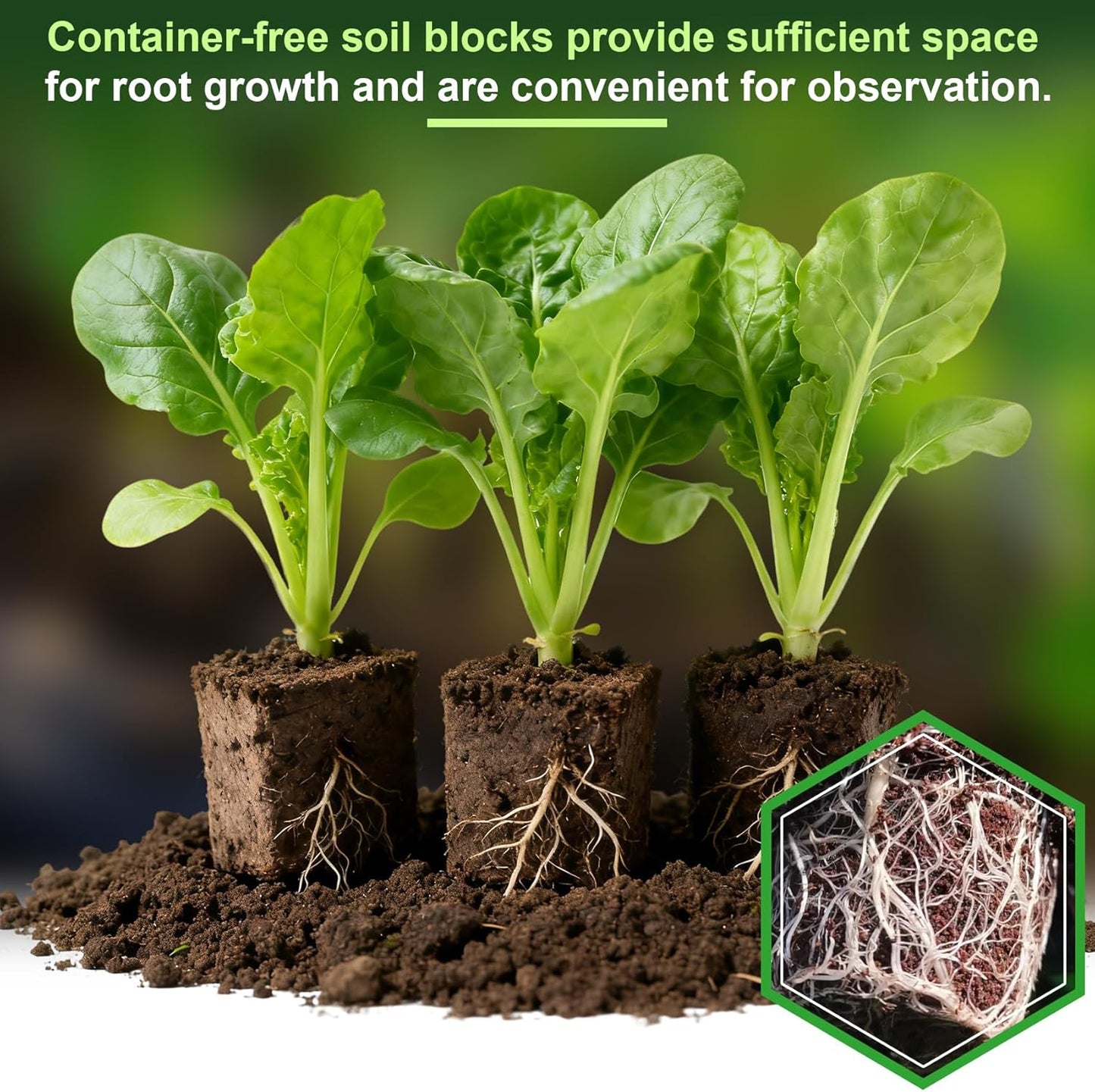 Soil Block Maker, Handheld Mini 4 Soil Block Maker, A Must-Have Nutrient Soil Blocker for Garden Enthusiasts and A Premium Gardening Essential for Seed Starting