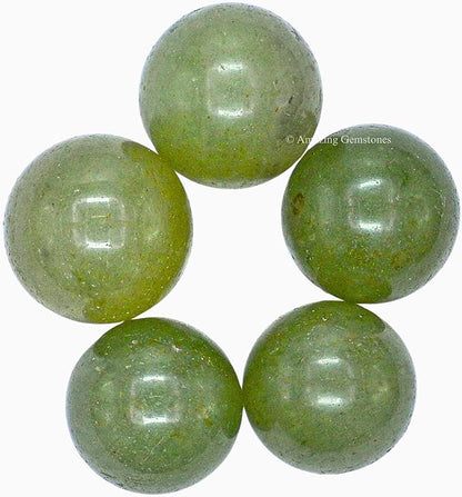 Amazing Gemstone Green Aventurine Crystal Ball - 1 Inches Crystal Sphere Meditation Balls for Witchcraft and Decorative Balls - Crystals and Healing Stones Beginners Gift (Pack of 1)