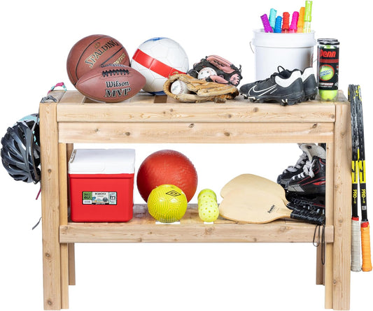 Greenes Fence Cedar Adjustable Storage Shelves, 44 in. x 16 in. x 30 in. - Made in USA with North American Cedar