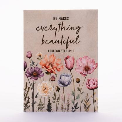 He Makes Everything Beautiful - Pollinator Wildflower Mix Seed Packets - 25 Seed Packs - Perfect Eco-Friendly Gift for Gardeners & Friends - Non GMO Seeds