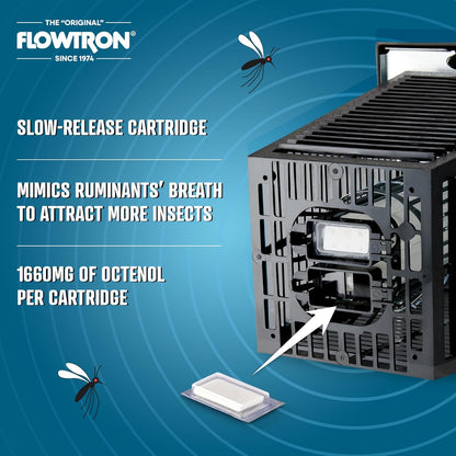 Flowtron MA-1000 Octenol Mosquito Attractant Cartridge, Compatible with BK-15, BK-40, BK-80, MC-9000, FC-8800-2 Pack