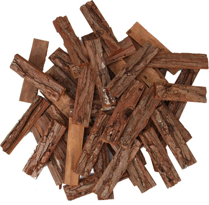 BYHER 4" Craft Sticks, 45Pcs Wooden Sticks for Crafts, Natural Wood Log Twigs for DIY Photo Props, School Projects, Card Making (Rustic)