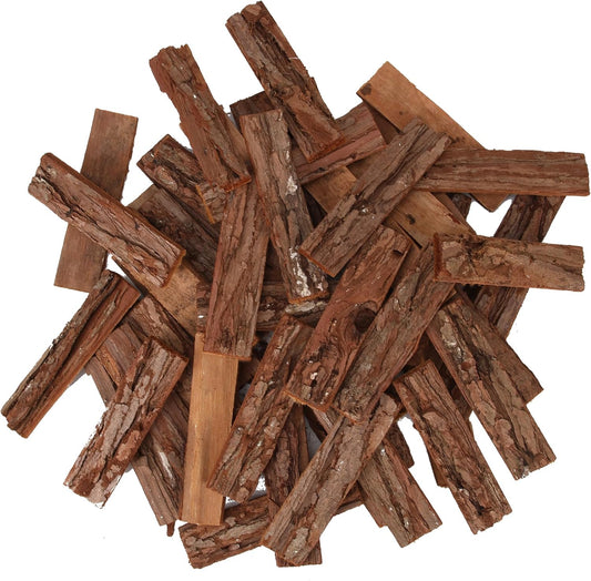 BYHER 4" Craft Sticks, 45Pcs Wooden Sticks for Crafts, Natural Wood Log Twigs for DIY Photo Props