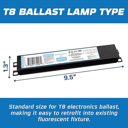 OHLECTRIC 10 Pack - Replacement for ICN2P32-SC 1&2 Lamp - T8 Fluorescent Ballast, Electronic