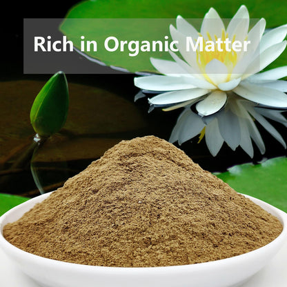 Natural Lotus Pond Mud for Bonsai Lotus Flower Planting, Garden Nutrient Soil Using for Water Lily and Water Plant, Pond Potting Media for Aquatic Plant (1BAG)