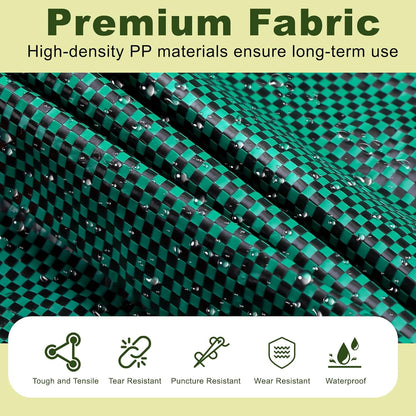 Remiawy Reusable Yard Waste Bags, 3 Packs 72 Gallons Lawn and Leaf Garden Bags with Reinforced Carry Handles Heavy Duty Garden Waste Bags Camping Yard Recycling Trash Bags for Debris Leaves Grass