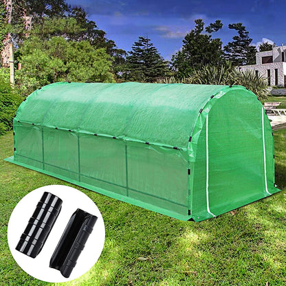 50 PCS 0.9 Inch Greenhouse Clamps Clips 23mm Plastic Black ABS Snap Clamp Tube Clip Garden Buildings Tube Clip for Greenhouse Film, Sunshade Nets, Frame Shelters (Outer Ø 1.06” inner Ø 0.9”)