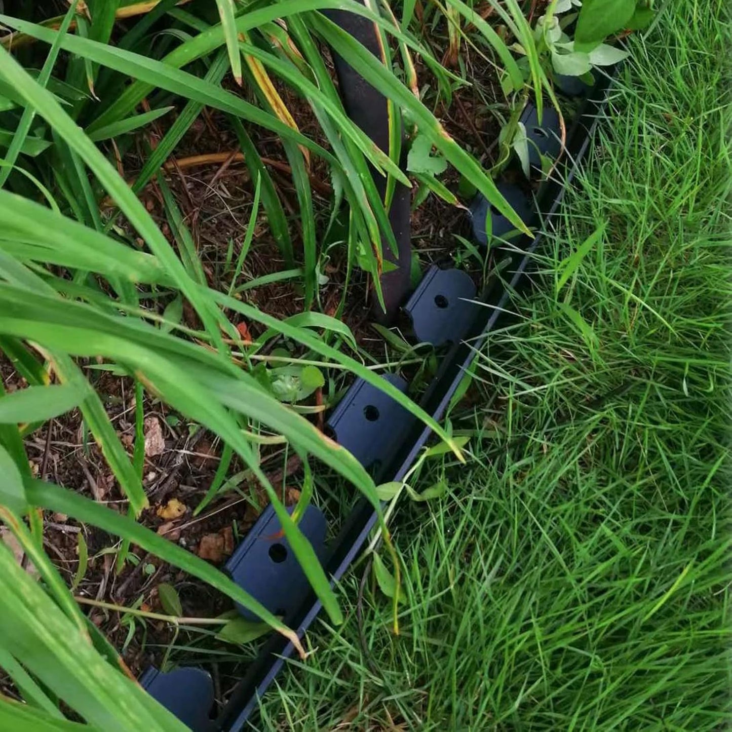 Landscape Edging,40FT Plastic Garden Edging with 40 Stakes,2 Inch Tall Lawn Edging for Lawn,Yard,Flower Gardens Border (Black-40FT)