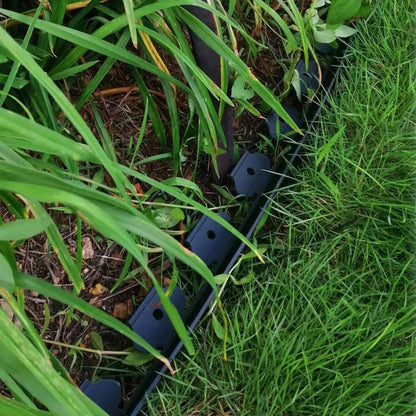Landscape Edging,20ft Plastic Garden Edging with 20 Stakes,2 Inch Tall Lawn Edging for Lawn,Yard,Flower Gardens Edging Border (Black-20FT)