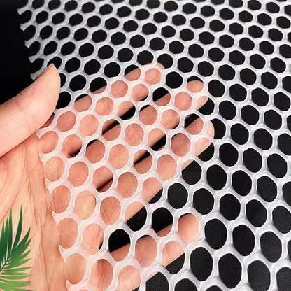 White Garden Fence Mesh 39.3″ Wide Safety Netting Plastic Net Fencing Roll Balcony Protection Window Isolation Net for Snow, Poultry, Chicken, Patio, Animal Barrie(Size:1x10M - Mesh 1.8cm,Color:White)