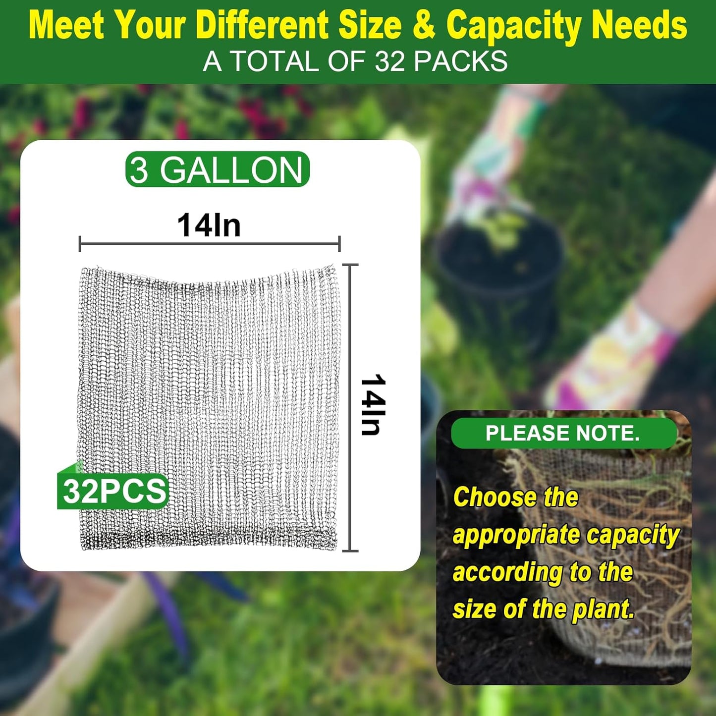 3 Gallon Go-pher and V-ole Proof Wire Baskets 32 Pcs, 3 Gallon Stainless Steel Plant Root Guard Go-pher Mesh Baskets Wire Cage for Underground for Garden Berries Vegetables Fruit Protection