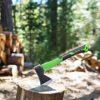TEXALAN(R) Axe with 14.5" Fiberglass Handle 600g Head Outdoor Camp Hatchet Forged Steel Blade