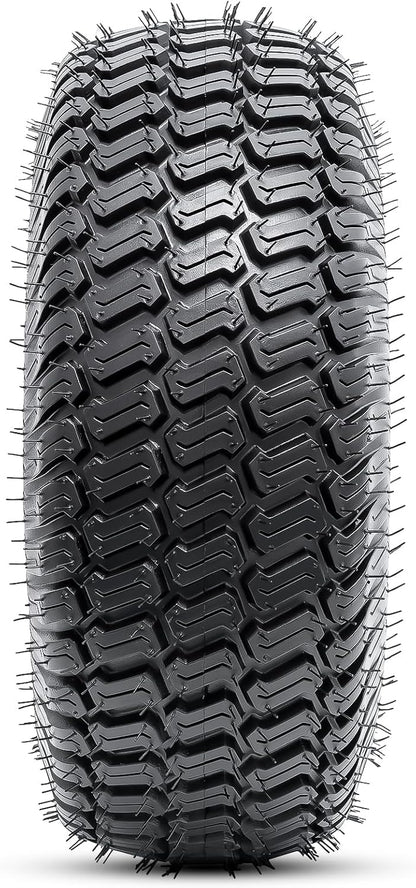 15x6.00-6(4PR) Tubeless Tire and Wheel, 15-Inch Replacement Pneumatic Tires and Wheel with 3/4" Bearings Compatible with Hand Truck, Wheelbarrow, Wagon, Gorilla Carts (Yellow, 2PCS)