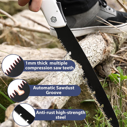 Folding Hand Saw, Garden Pruning Hacksaw Yard Tools,Pruners for Tree Trimming,14" Silky Branch Cutter for Wood Cutting,Camping Saw,Survival Tools