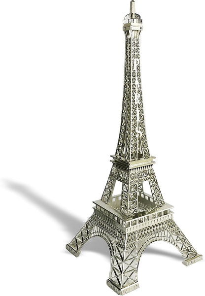 allgala 19 Inch 48CM Eiffel Tower Statue Decor Alloy Metal-Silver (EF19-86194)