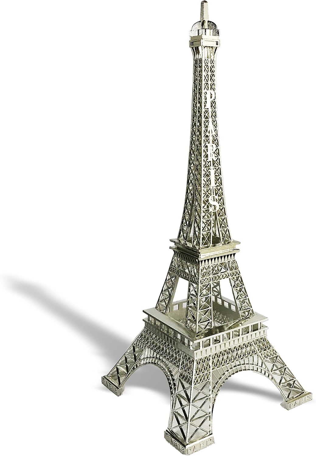 allgala 24" Eiffel Tower Statue Decor Alloy Metal, Silver