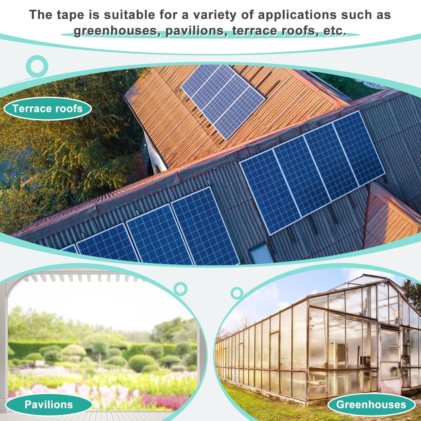 Frienda 2 Roll 82 ft Vented Polycarbonate Tape Dustproof Waterproof Self Adhesive Greenhouse Tape UV Heat Resistant for Polycarbonate Greenhouse Panel Roofing Multi Wall Panels Outdoor Repairs(38 mm)