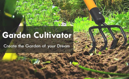 Ashman Garden Cultivator (6 Pack)– Sturdy Hand Tiller/Cultivator – Heavy Duty Blade for Digging, Loosening Soil and Weeding – Rubber Grip Handle for a Strong Hold – Rust Resistant.