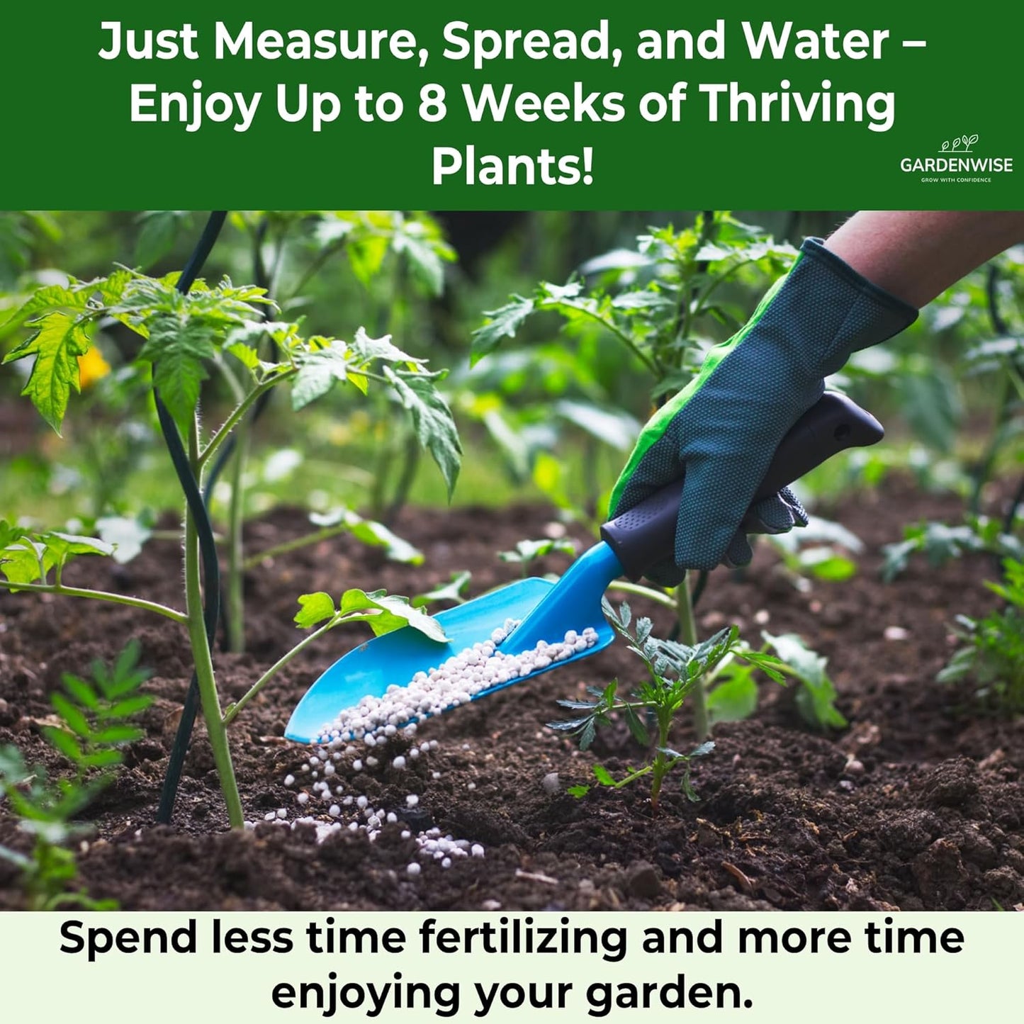 10-10-10 Plant Fertilizer Slow Release - 10 10 10 All Purpose Granular Garden Fertilizer for Vegetables, Tomato, Arborvitae, Shrubs, Rose, Flowers, Fruit, Fig Trees (1 Quart)