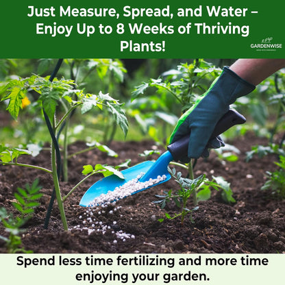 13-13-13 Slow Release Granular Fertilizer – All Purpose Plant Food 13 13 13 for Outdoor Grass, Vegetables, Roses, Flowers, Shrubs, Trees. Lawns, Gardens, Potted Plants (2 quarts)