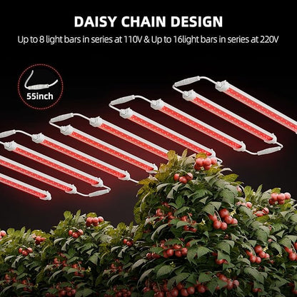 Spider Farmer LED Plant Grow Light GlowR80, 3.2ft Deep Red Supplemental Lighting Bar for Indoor Plants