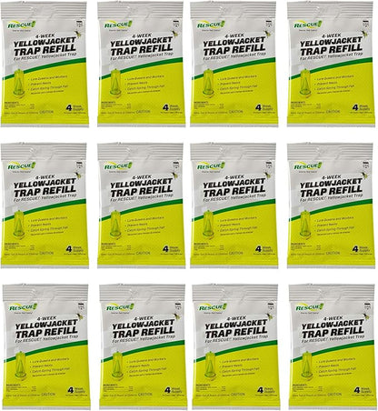 RESCUE! Yellowjacket Attractant – 4 Week Supply - 12 Pack