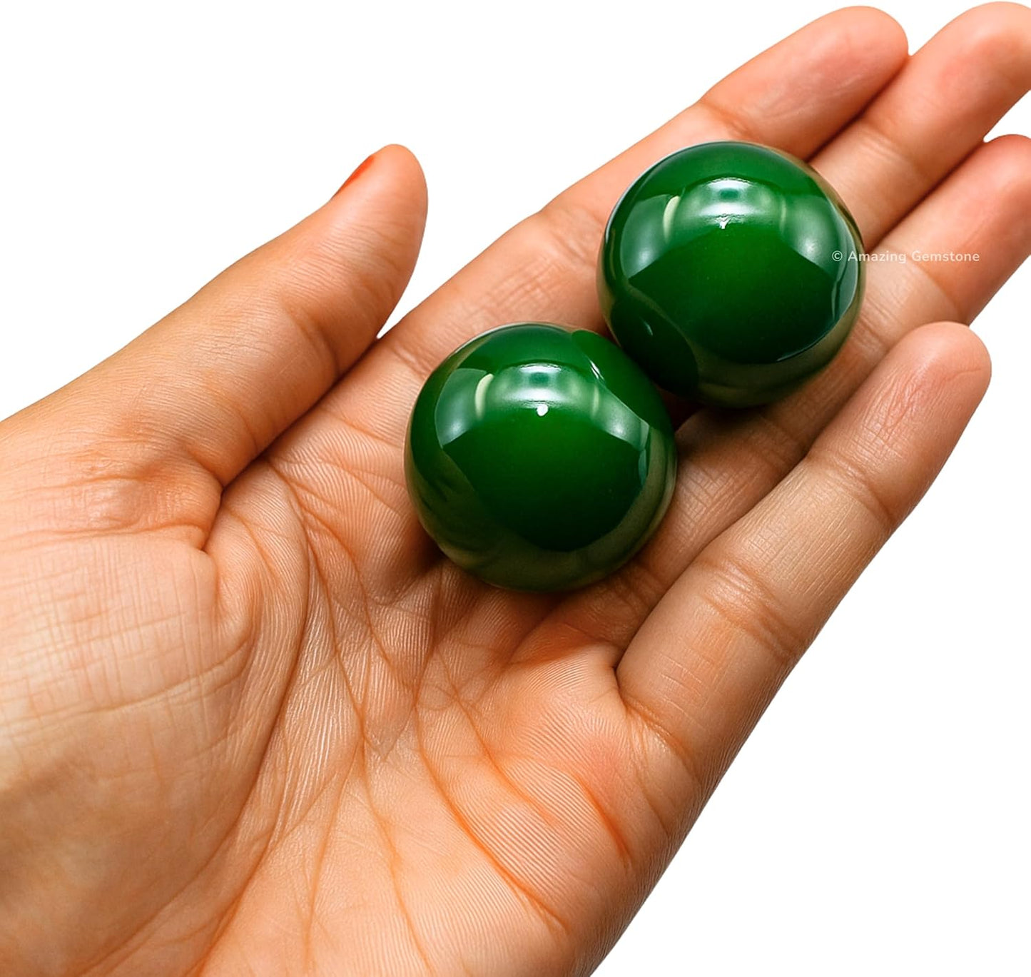 Amazing Gemstone Dark Green Aventurine Crystal Ball - 1 Inches Crystal Sphere Meditation Balls for Witchcraft and Decorative Balls - Crystals and Healing Stones Beginners Gift (Pack of 1)