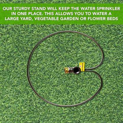 Yard Butler Ring Base Sprinkler Stand - Durable Gardening Supplies for Lawn Care - Sturdy Design for Sprinkler Stability - Water Lawn & Garden Evenly - 3/4" Head