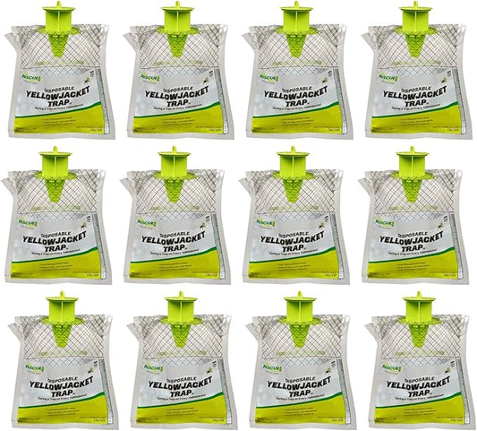 RESCUE! Disposable Yellowjacket Trap - Mountain & Pacific Formula - 12 Traps