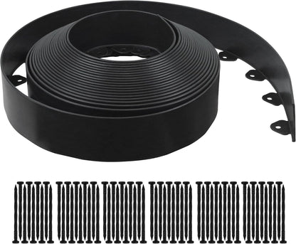 Gardzen Landscape Edging Kit, 60-Foot Long, 3-Inch Tall, No Dig Garden Edging Border for Flower Beds, Tree Rings, Pathways , Includes 60 Spikes