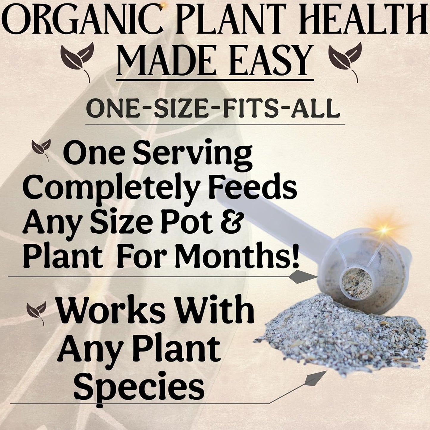 The All-in-One Complete Organic Plant Food, Indoor Plant Food for Houseplants, Organic Fertilizer for Vegetable Gardens, 3lb =75 Formulated Servings Feeds 150 gal Instantly and Slow Release
