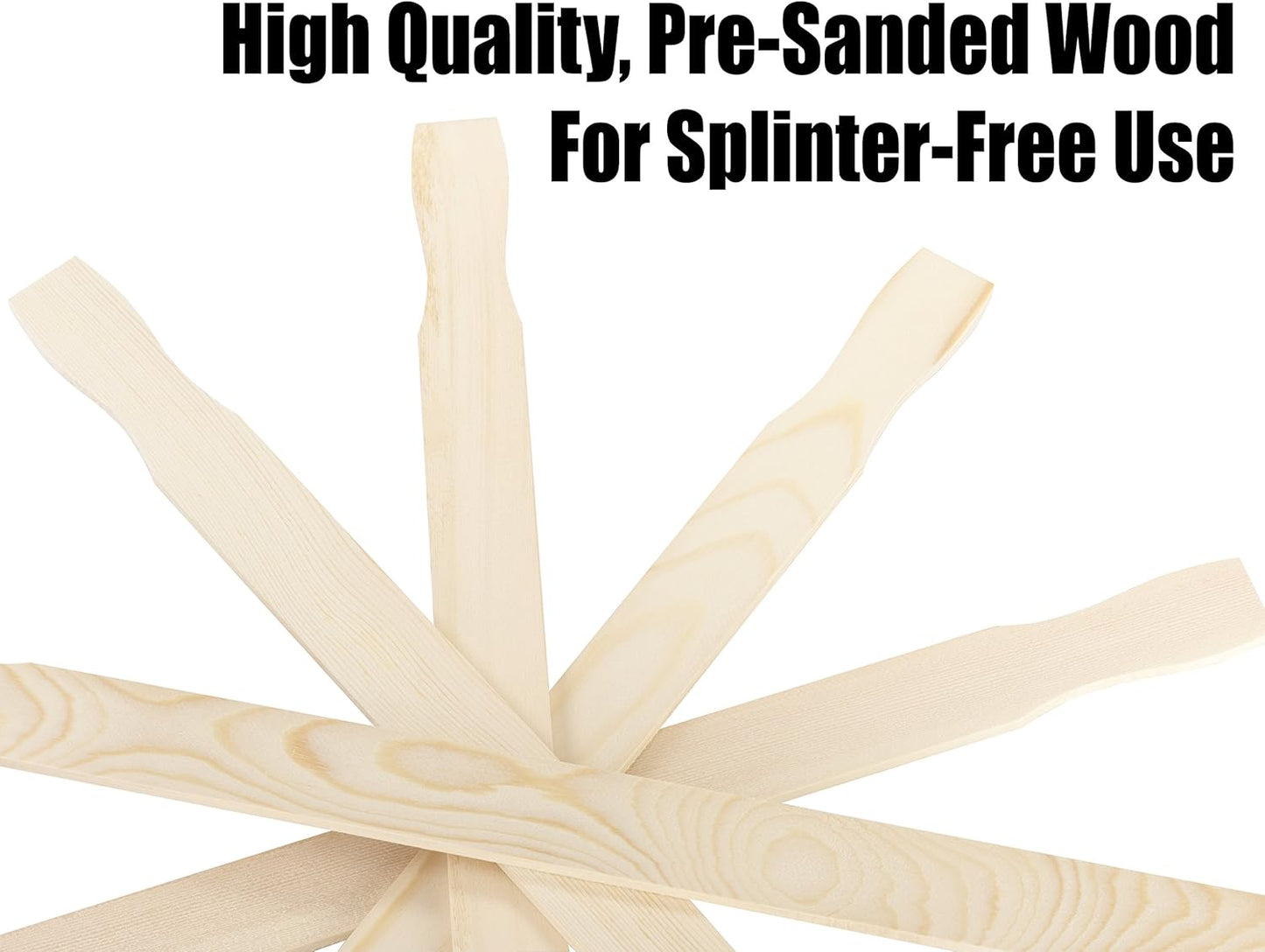 Ultra Strong 21in Paint Stir Sticks Pack. Sanded Wood Paddle Stirrers for Mixing Epoxy or Paints in 5 Gallon Buckets. Great for Yard Signs or Garden Stakes, Vegetable Marking and Creative Projects