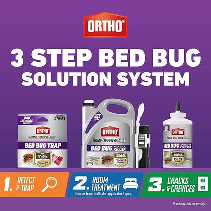 Ortho Home Defense Max Bed Bug Trap, Detect Bed Bugs in Homes and While Traveling, 2 Traps in Each Package