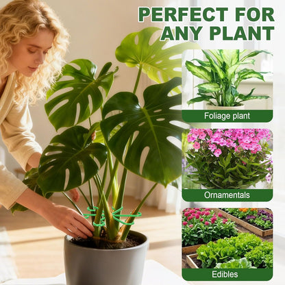 32pcs Plant Stem Support, Plant Support for Indoor Plants, 4 Sizes Climbing Houseplant Stem Holders, Reusable Plant Stabilizer, Indoor Plants Accessories