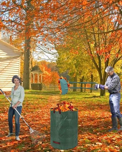 Leaf Grabber, Grabber Rake, Leaf Picker Upper, Leaf Scoops with Long Handle, Rakes for Yard Work, Yard Tools for Garden Cleaning
