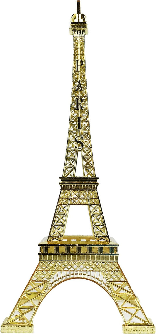 allgala 24" Eiffel Tower Statue Decor Alloy Metal, Gold