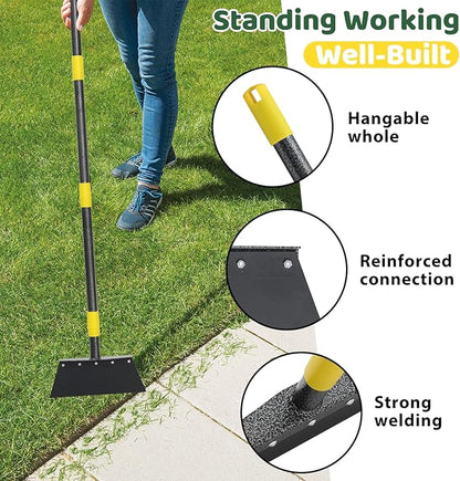 Garden Flat Shovel, Detachable, 2 Spades,88 Inch Floor Scraper Snow Ice Chopper for Sidewalks, Snow Shovel, Ice Scraper Removal Tool for Outdoor Garden Cleaning