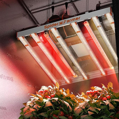 Spider Farmer SUPP-R60 660nm Deep Red Supplemental Light Bars 35.4" Long, Red Supplemental Light for Indoor Plants, Commercial Vertical Farming, Grow Tents