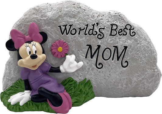 Disney Minnie Mouse World's Best Mom Everyday Outdoor Garden Statue, 4 inches Tall, Officially