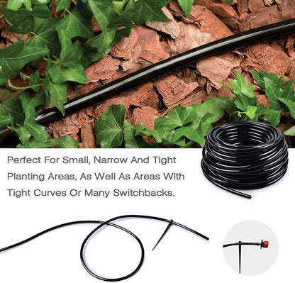 MIXC 1/4 inch Blank Distribution Tubing Drip Irrigation Hose, 50ft Roll