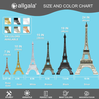 allgala 10" Eiffel Tower Statue Decor Alloy Metal, Bronze