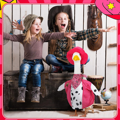 Halloween Goose Outfits for 23'' High Cement or Plastic Porch Lawn Goose Clothes for Garden Yard