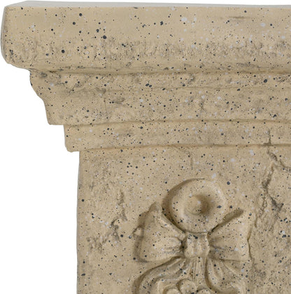 Decorative Roman Column Pedestal Column Plant Stand, Vintage European Style Classical Garden Pillar, Indoor Outdoor Decor, Pedestal Columns Plants Standing for Entryway Garden Yard Home (Sand/19 H)