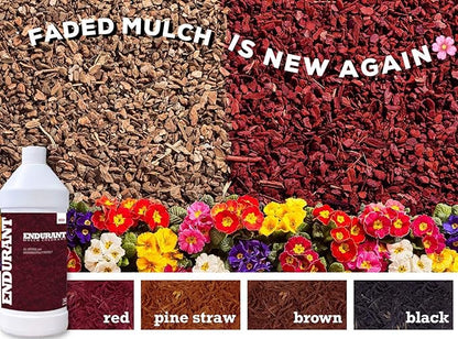 Mulch Dye Concentrate Color Renewal – Mulch Paint Revitalizes Approximately 1,000 Sq Ft of Faded Mulch to Instantly Transform Landscaping (32 oz) (Black)