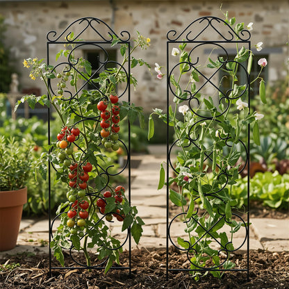 Thealyn 4 Pack 48" x 12.5" Metal Trellis for Potted Plants and Planters