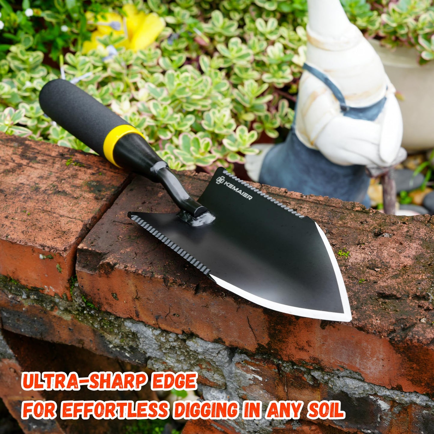 Kemaier Heavy Duty Garden Trowel, Hand Shovel Digging Tool
