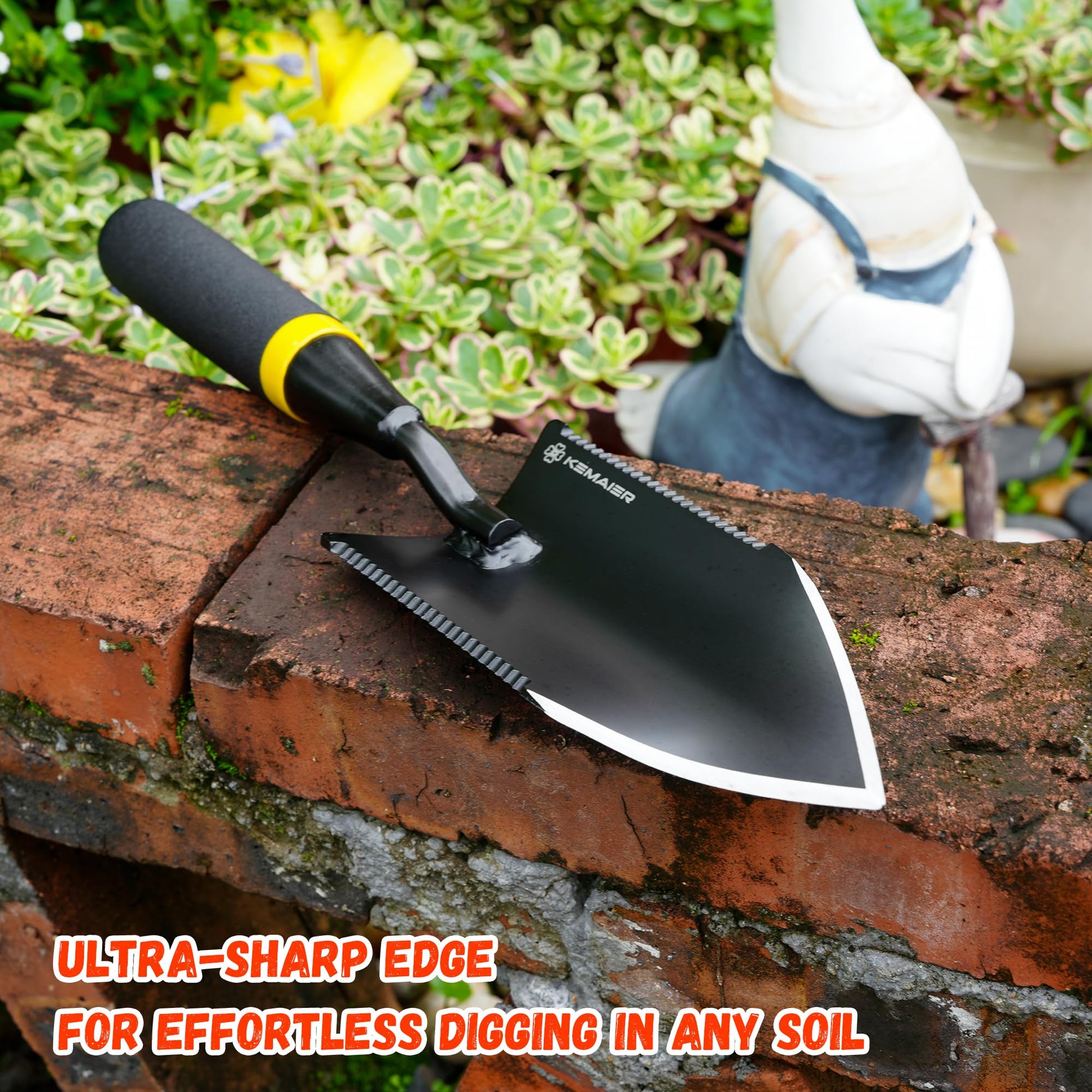 Kemaier Heavy Duty Garden Trowel, Hand Shovel Digging Tool