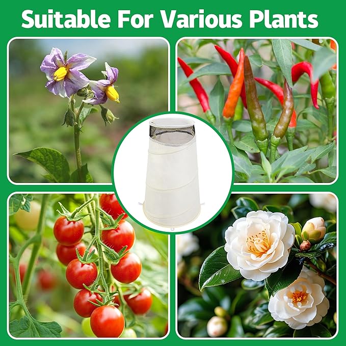 20" x 13" x 9" Pop Up Rose Cones for Winter Protection, Winter Rose Collars Protective Cover, Freeze Protection Roses Bush Cover for Protecting Against Frost Wind and Animals Eating