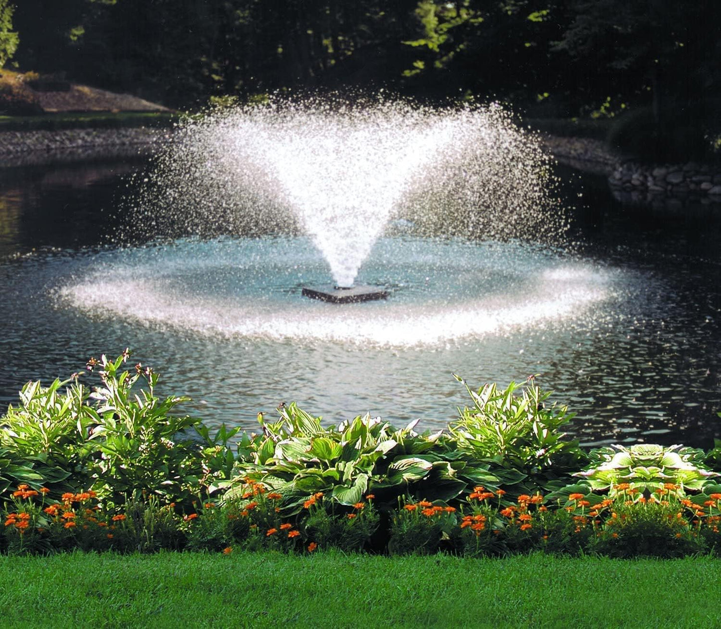 Scott Aerator DA-20 Display Pond Aerator - 3/4 Horse Power 115V 70ft Cord | Aerating Pond Fountain for Up to 1 Acre | Pond Aerator Pump for Small Ponds | Pond Aeration System