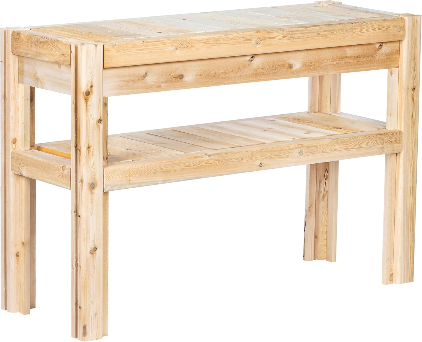 Greenes Fence Cedar Adjustable Storage Shelves, 44 in. x 16 in. x 30 in. - Made in USA with North American Cedar